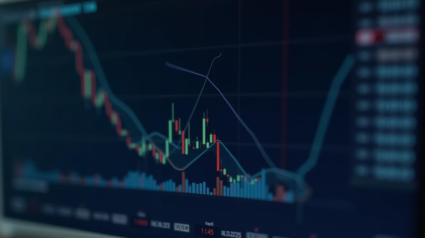 Gladstone Investment's 15min chart triggers KDJ Death Cross, Bearish Marubozu signal.